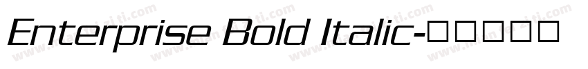 Enterprise Bold Italic字体转换